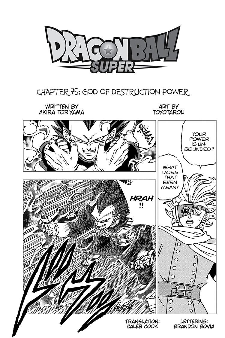 Dragon Ball Super, Chapter 75 image 01