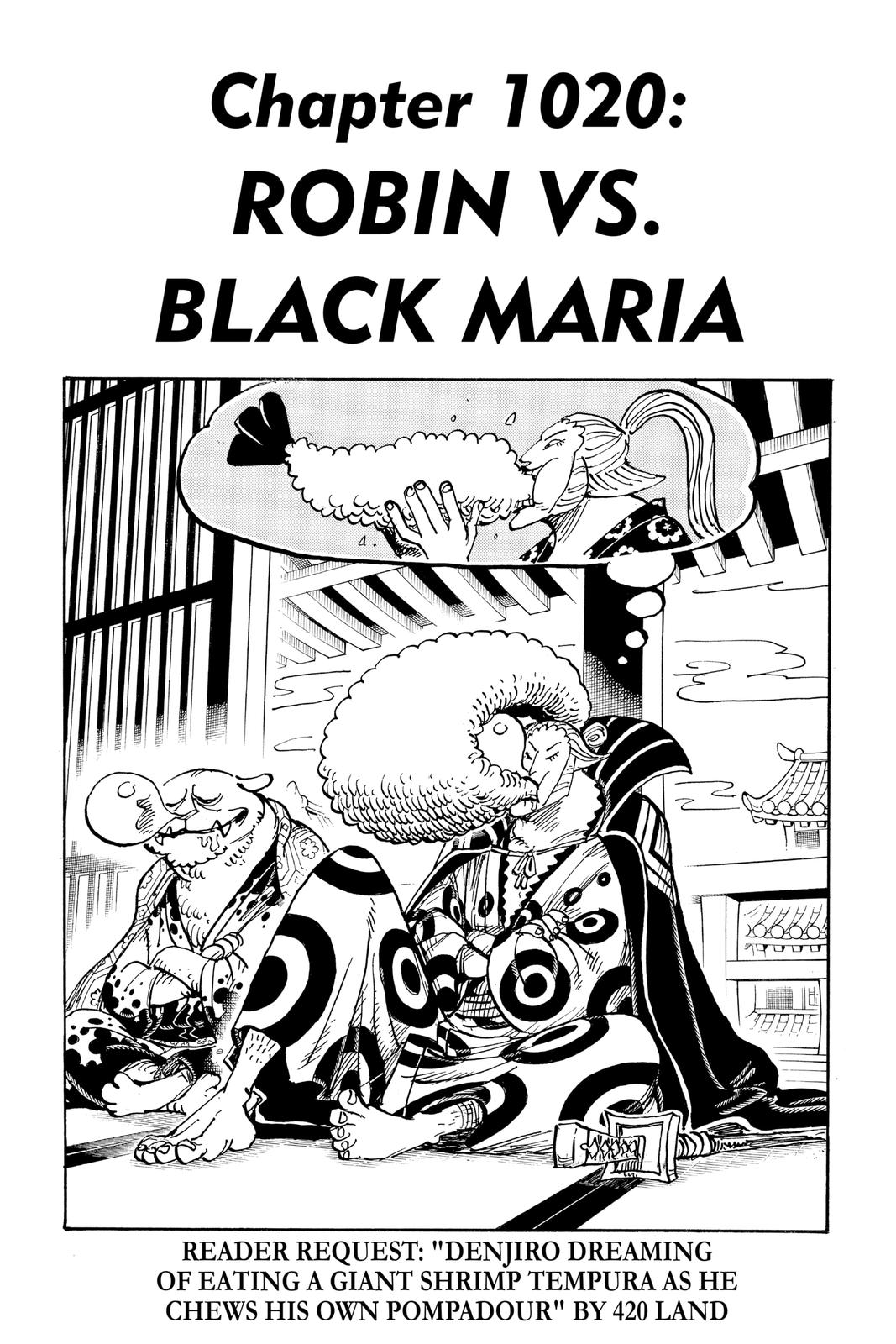 One Piece, Chapter 1020 image 01