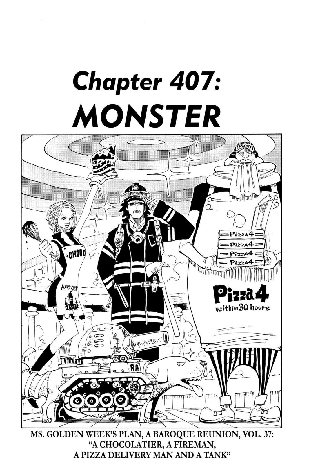 One Piece, Chapter 407 image 01