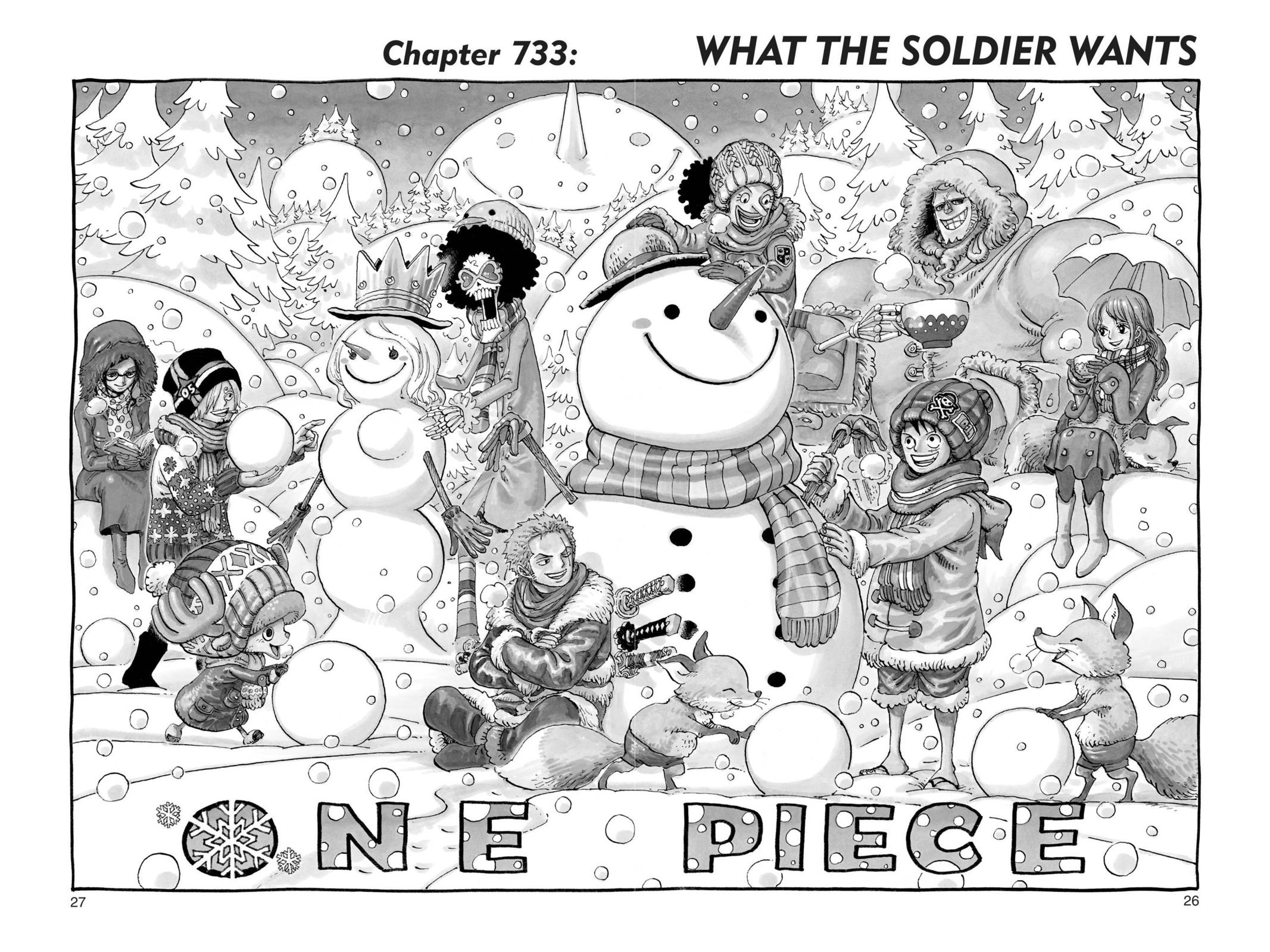 One Piece, Chapter 733 image 01